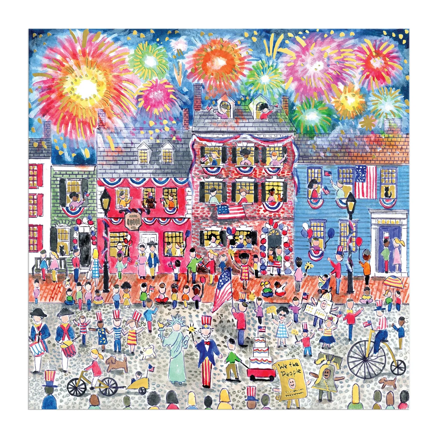 Good Puzzle Co. Michael Storrings Celebrate USA puslespil 500 folie