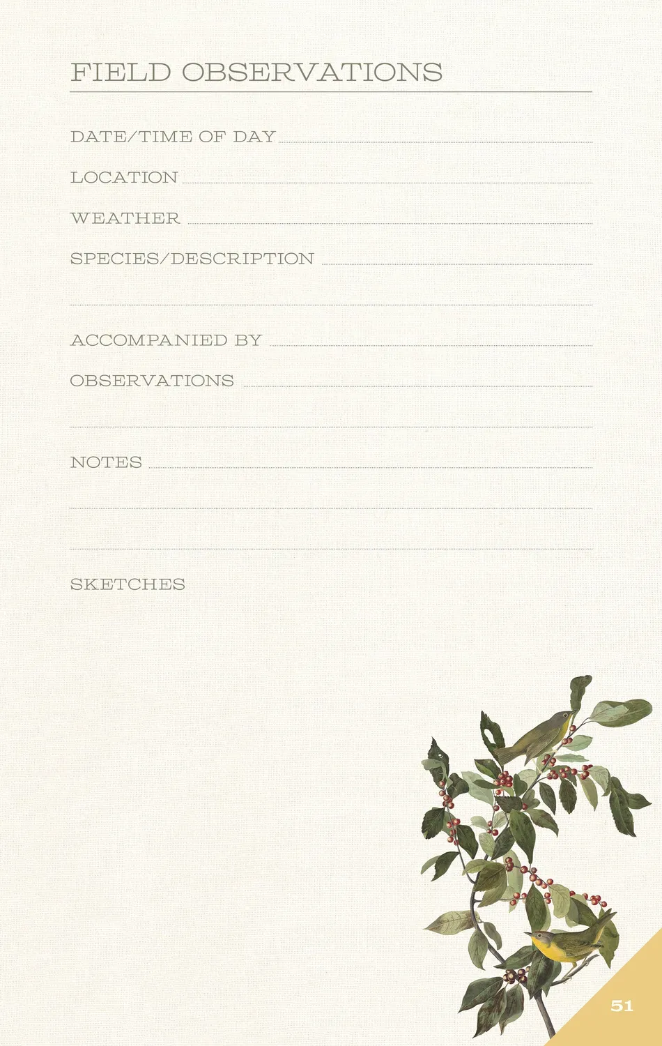 Pomegranate John James Audubon fuglejournal notesbog