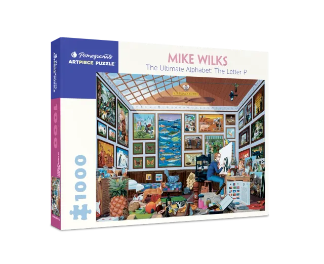 Pomegranate Mike Wilks Letter P puslespil 1000 brikker leg