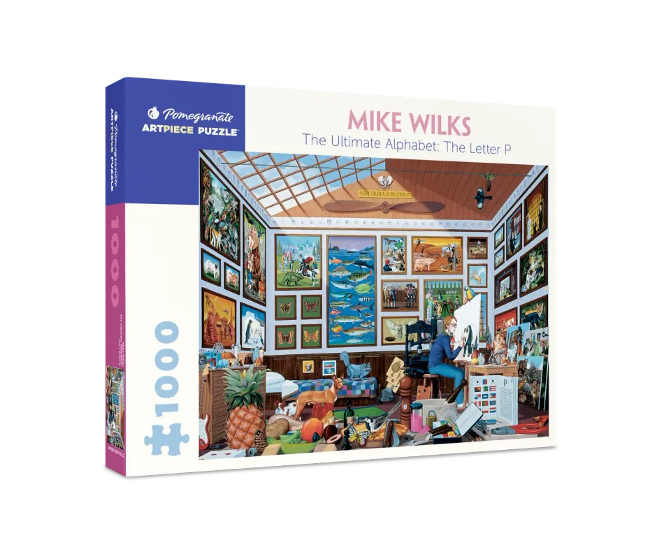 Pomegranate Mike Wilks Letter P puslespil 1000 brikker leg
