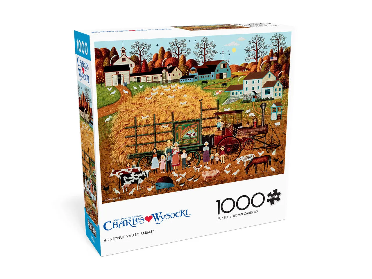 Buffalo Games Charles Wysocki Honeynut Valley Farm puslespil 1000 brikker