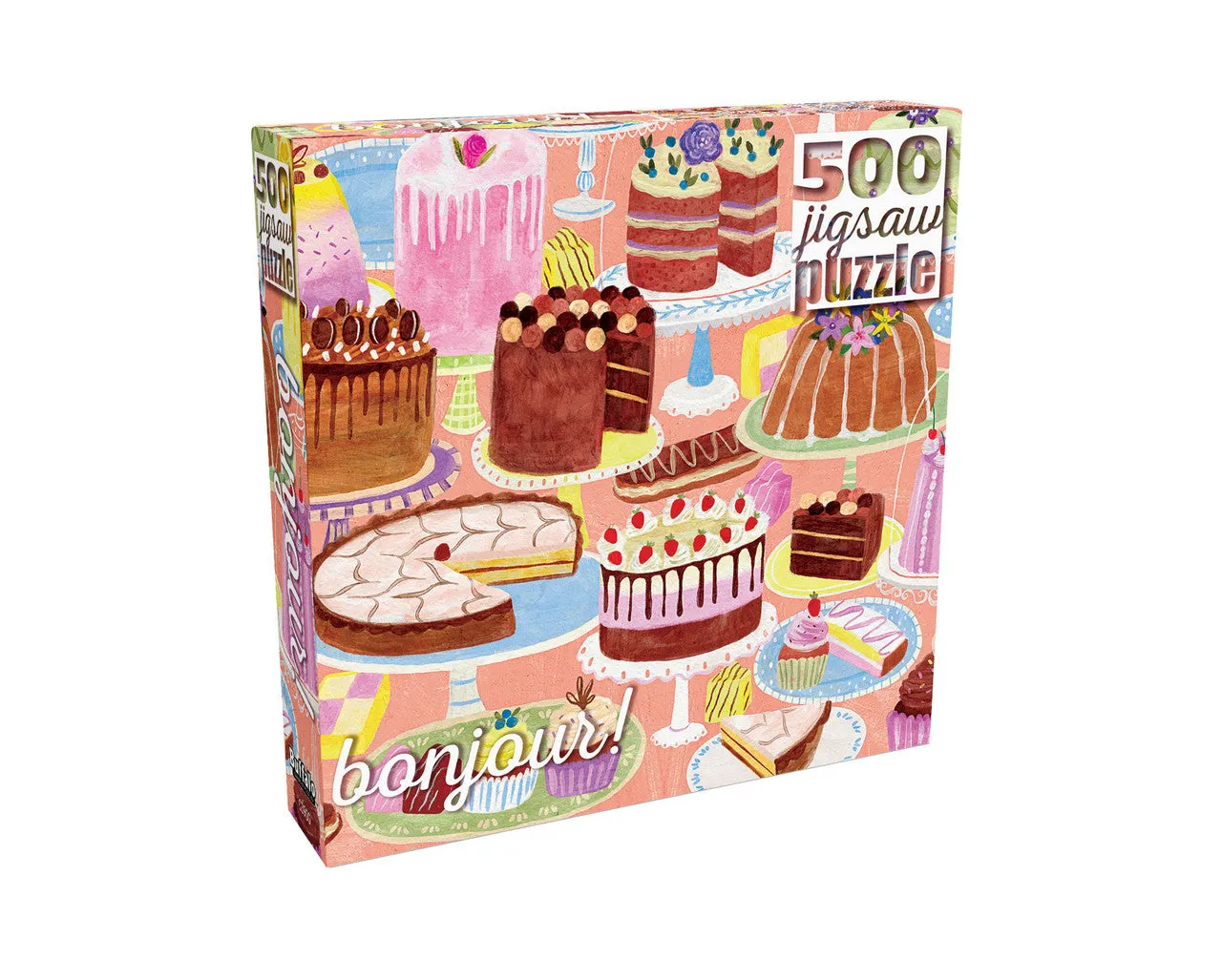 Buffalo Games Bonjour Cakes Galore puslespil 500 brikker kager