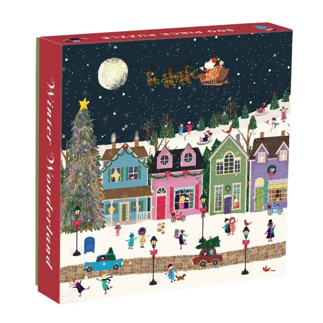 Galison Winter Wonderland puslespil 500 brikker jul