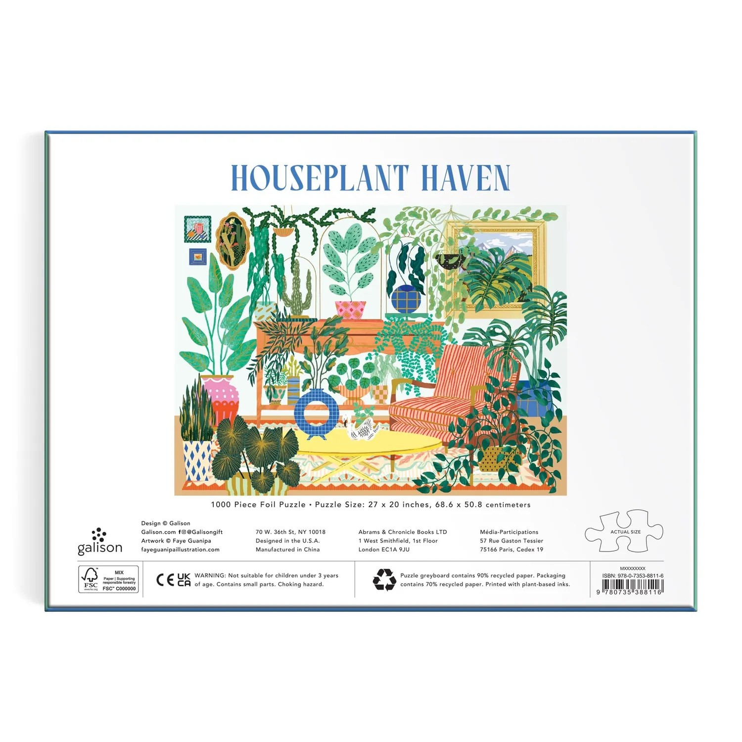 Good Puzzle Co. Houseplant Haven puslespil 1000 brikker folie