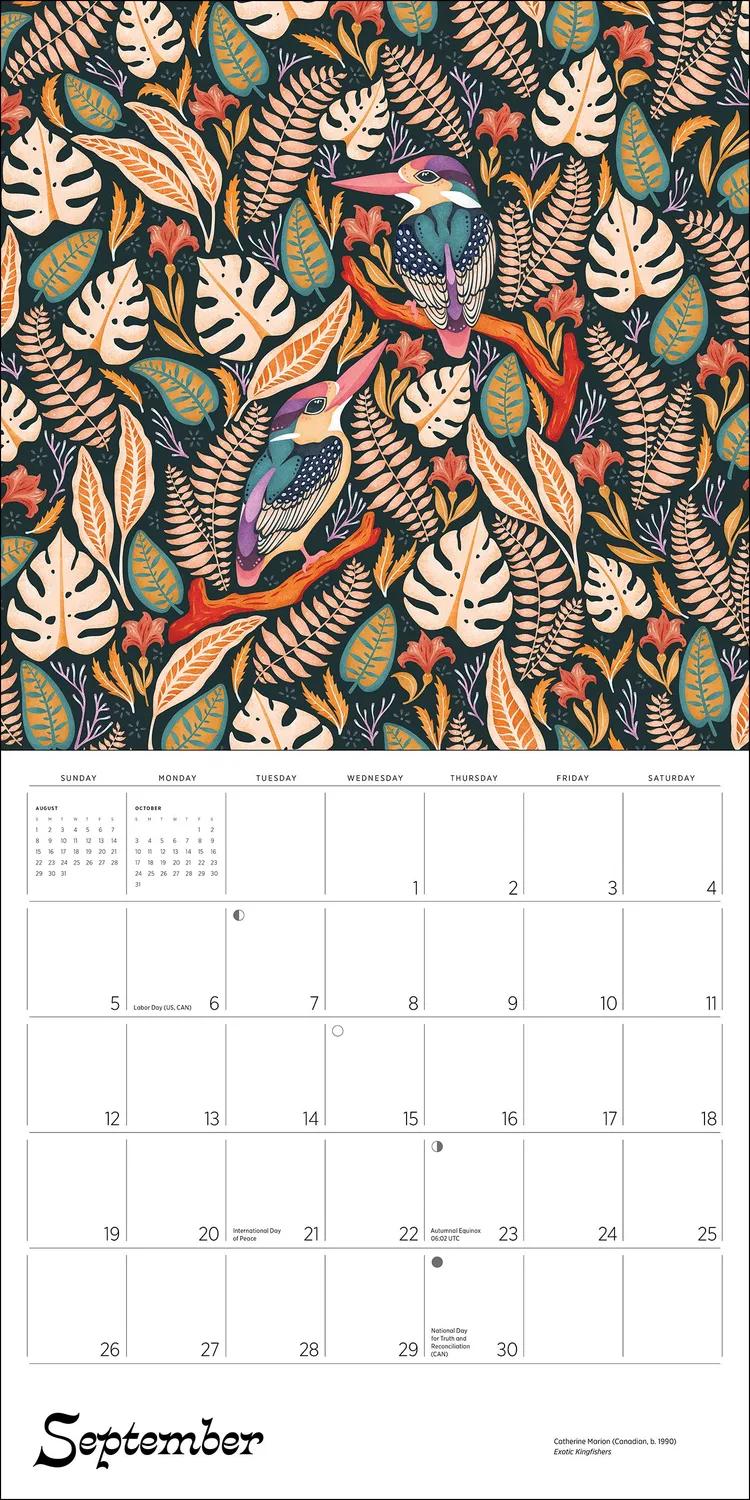 Pomegranate Catherine Marion Folklore and Flora vægkalender 2027