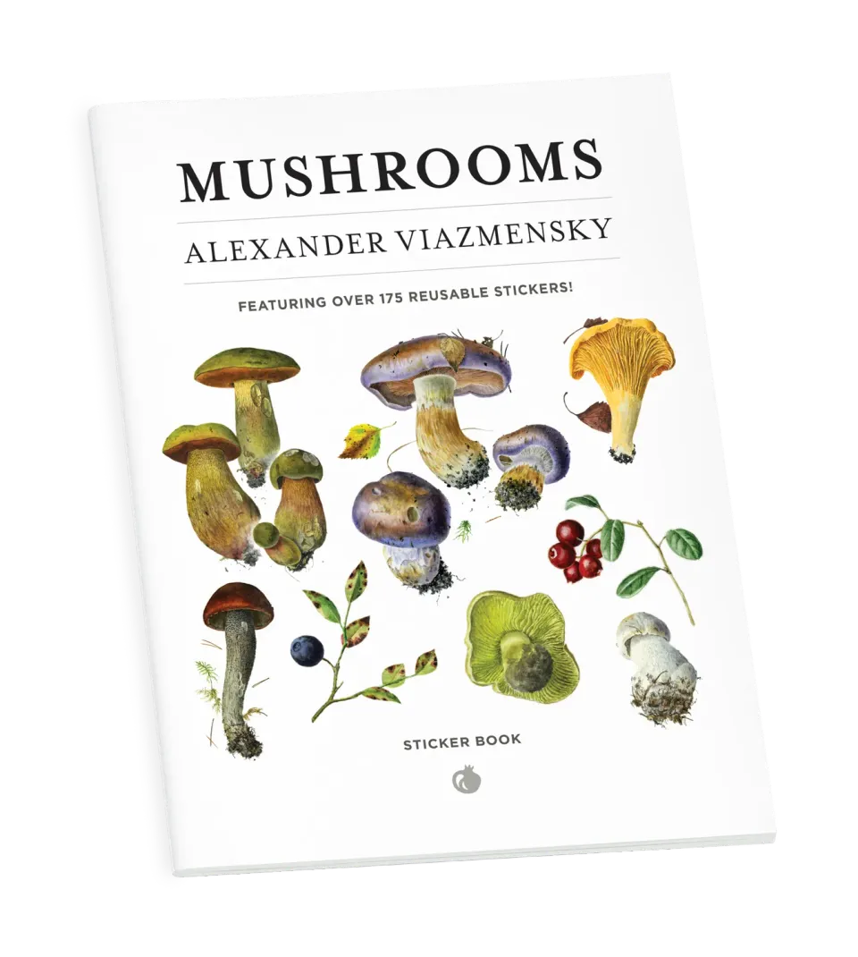 Pomegranate Alexander Viazmensky Mushrooms klistermærkebog svampe