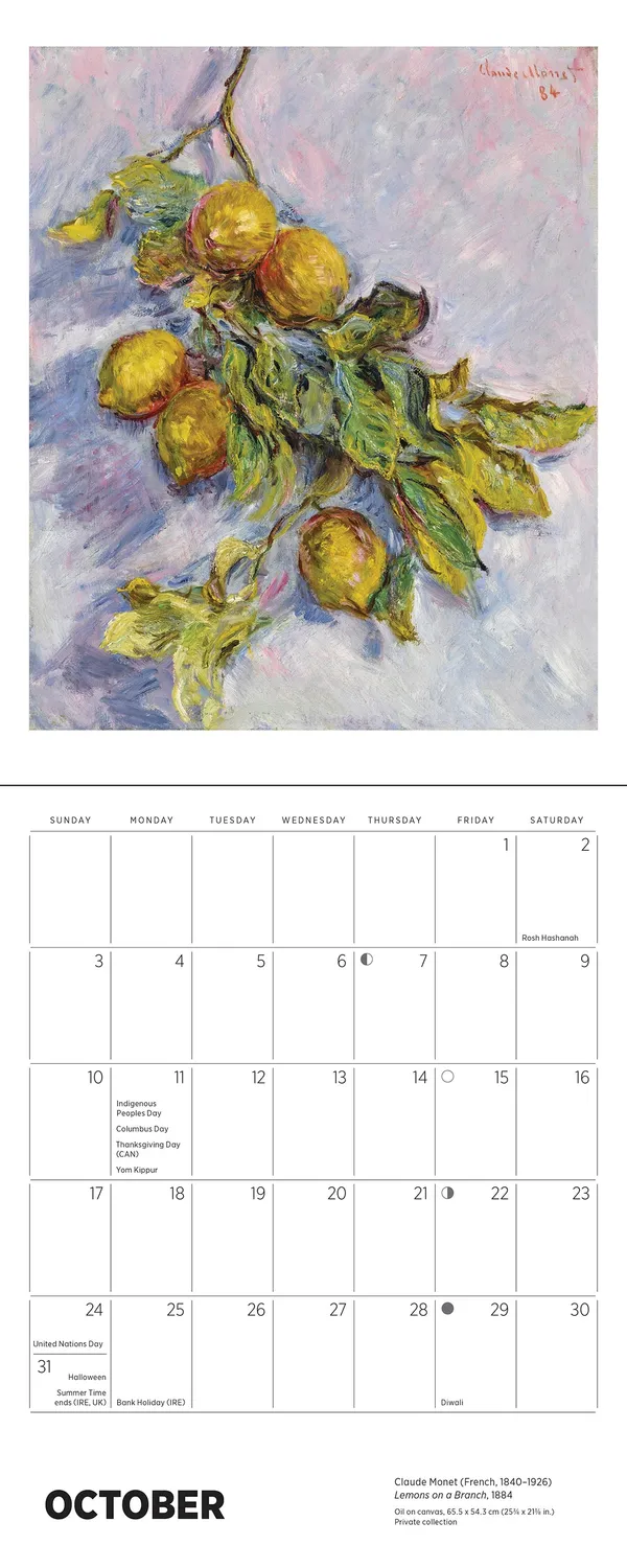 Pomegranate Claude Monet 2027 minikalender væg