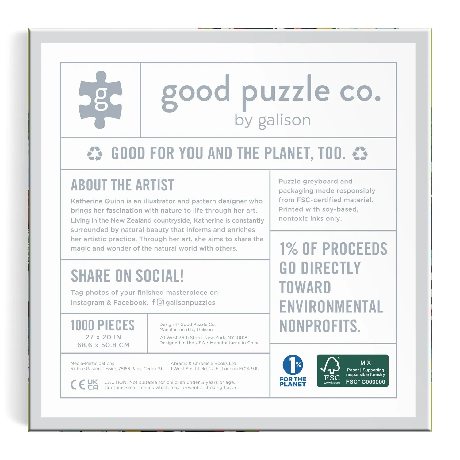 Good Puzzle Co. Cat Haven 1000 brikker puslespil katte
