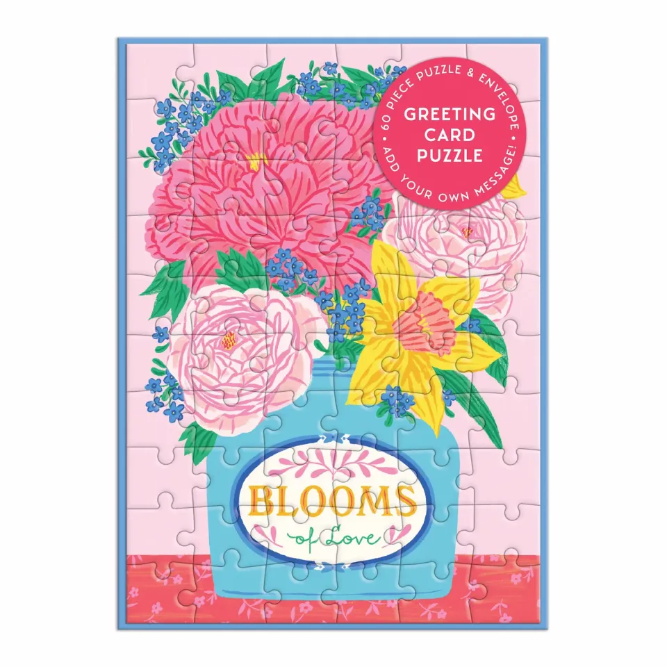 Galison Blooms of Love puslespil kort 60 brikker buket
