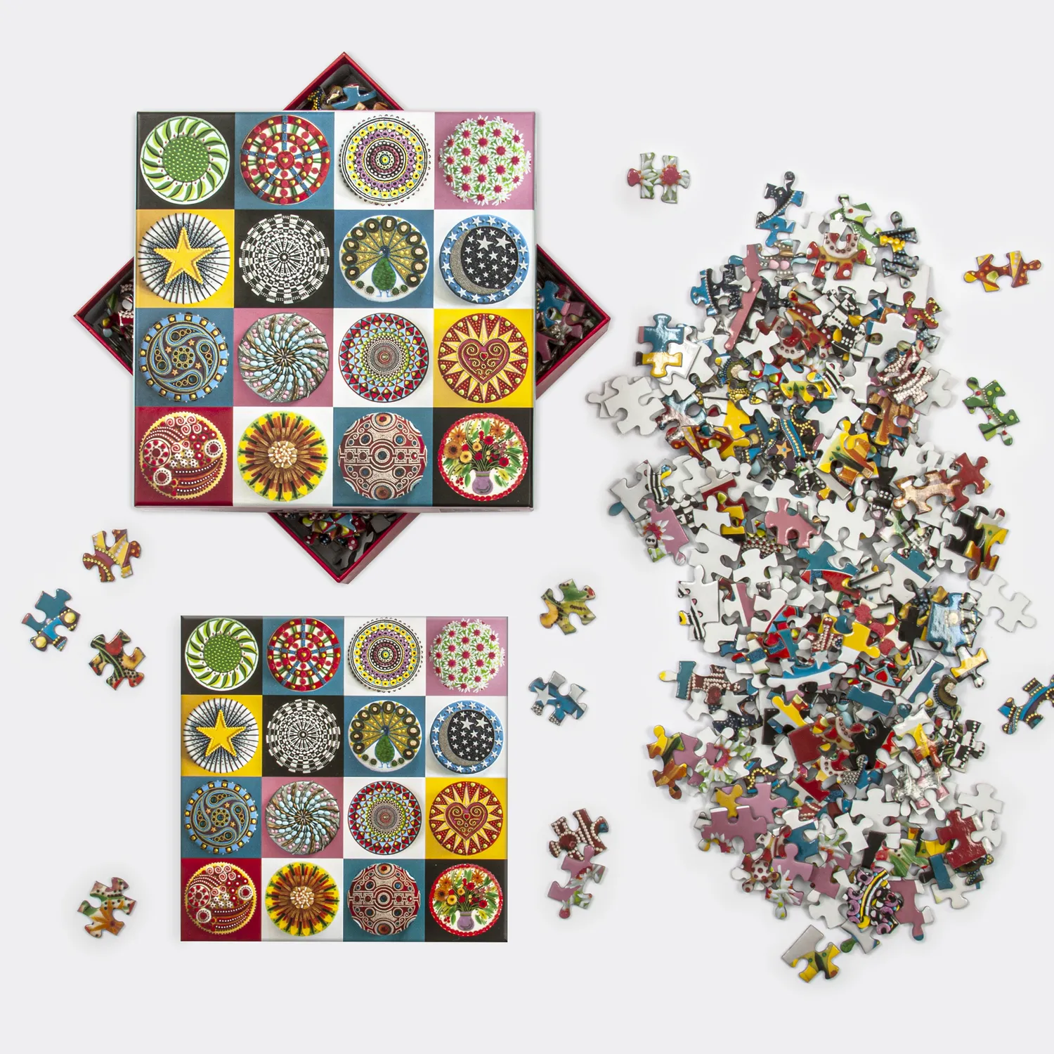 Galison Cakes puslespil 500 brikker kager guldfolie