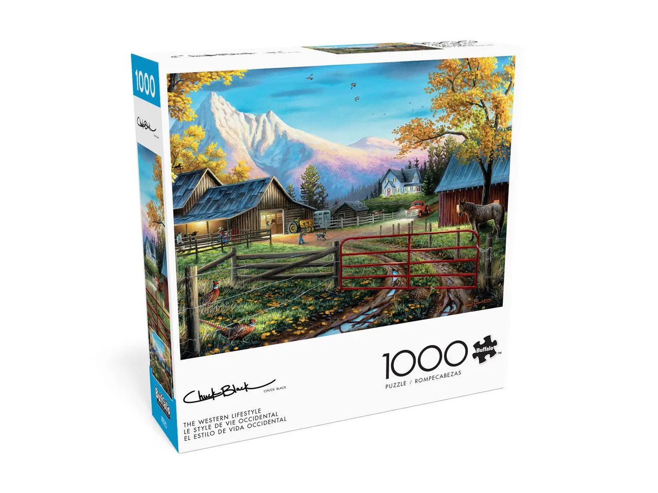 Buffalo Games Country Life Western Lifestyle puslespil 1000 brikker farm