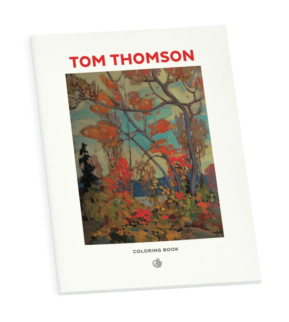 Pomegranate Tom Thomson malebog landskaber
