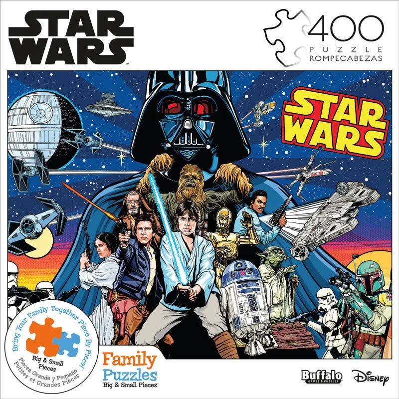 Buffalo Games Star Wars Comic Pinball puslespil 400 brikker familie