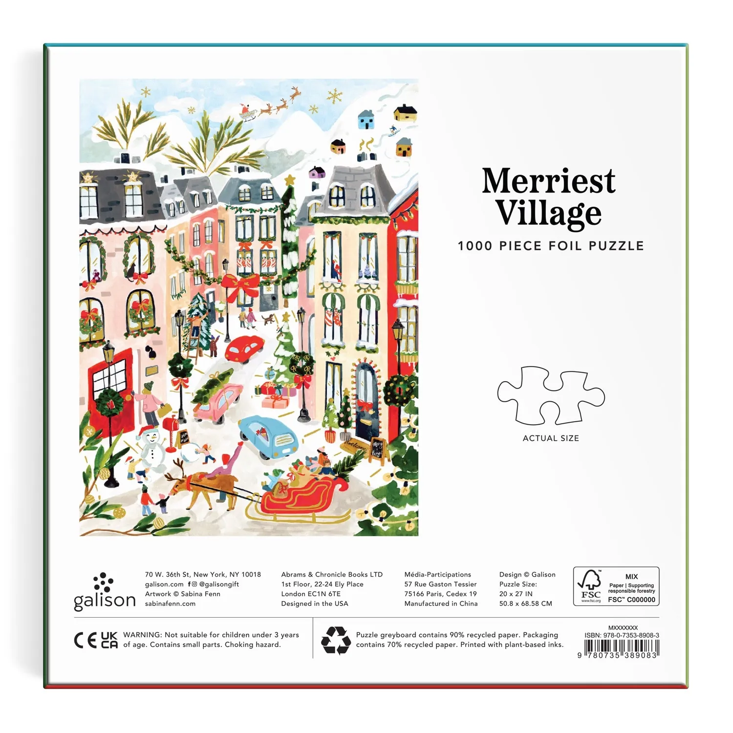 Sabina Fenn Merriest Village puslespil 1000 brikker folie