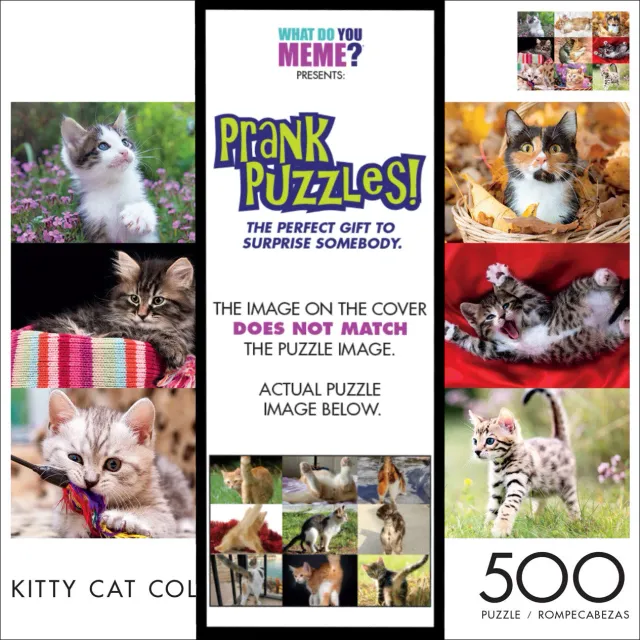 Buffalo Games Prank Puzzles Kitty Collage puslespil 500 brikker prank