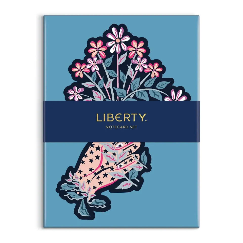 Galison Liberty Ianthe kort sæt 12 blomsterkort udstanset
