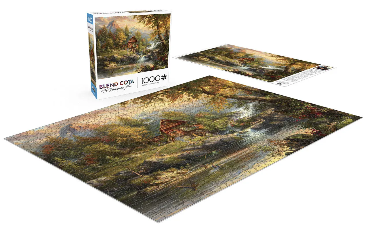 Buffalo Games Summer Cabin puslespil 1000 brikker Blend Cota