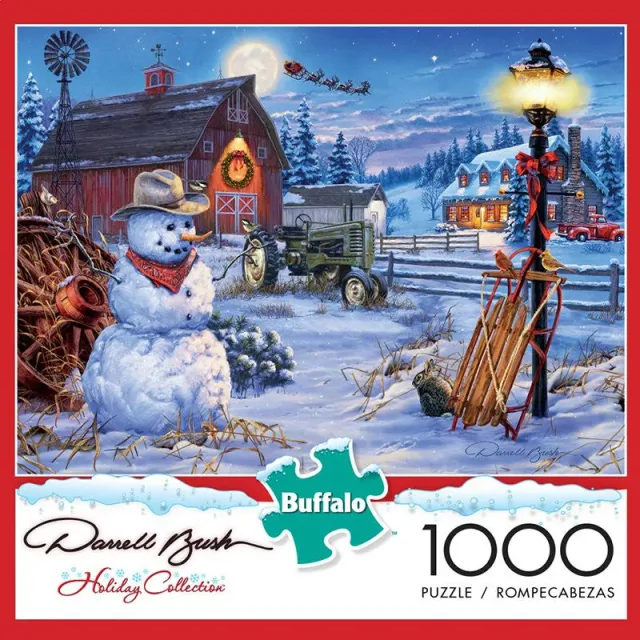 Buffalo Games Country Christmas puslespil 1000 brikker julemotiv