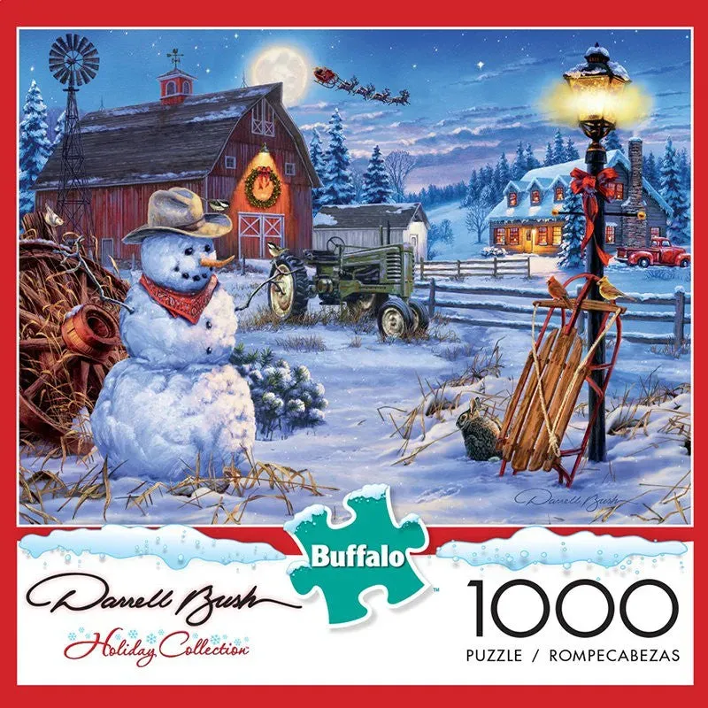 Buffalo Games Country Christmas puslespil 1000 brikker julemotiv