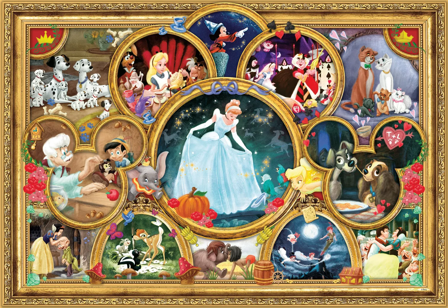 Buffalo Games Silver Select Disney Classic Collage puslespil 2000 brikker