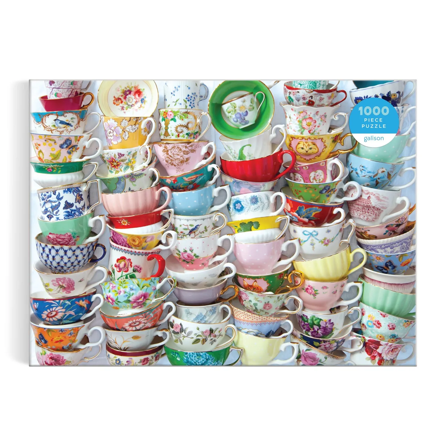 Good Puzzle Co. Julie Seabrook Ream Teacups puslespil 1000 tekopper