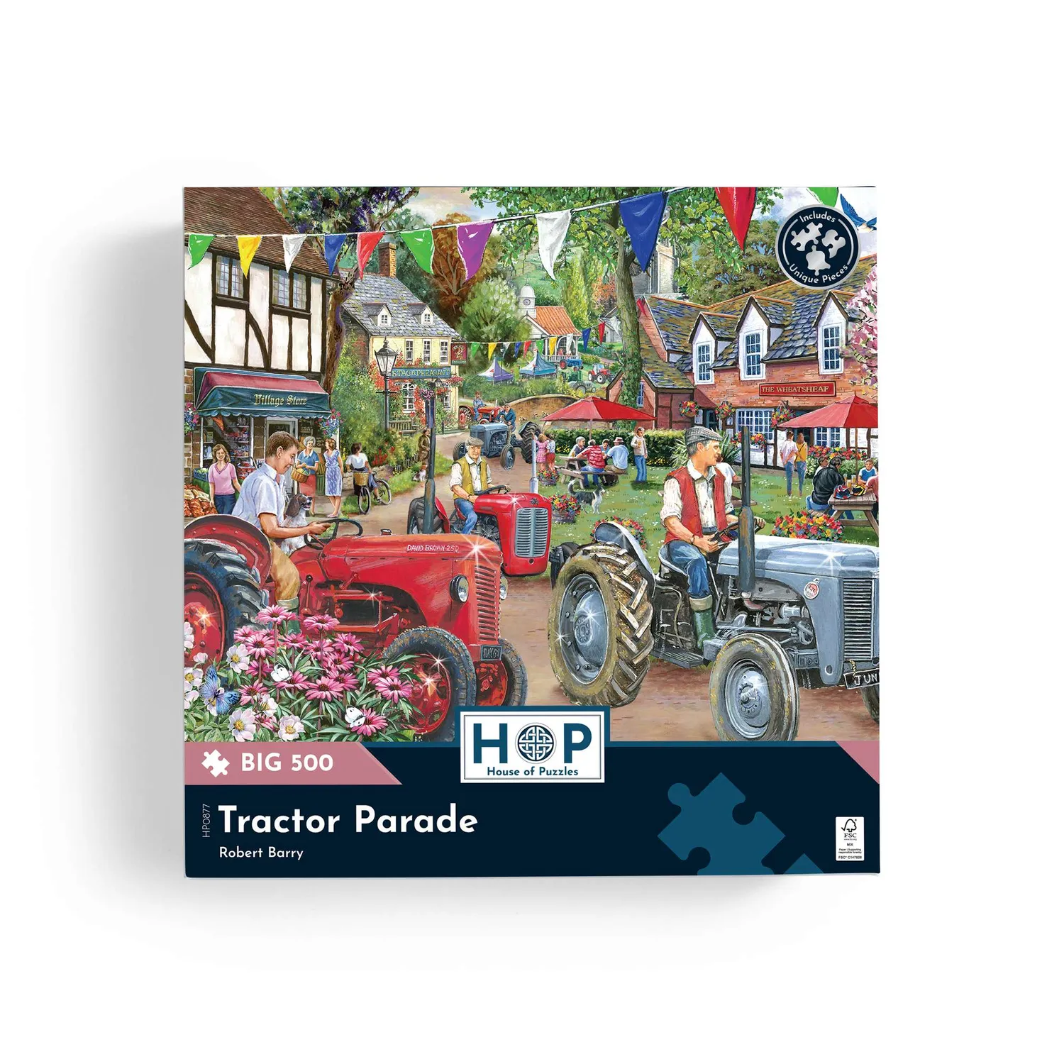 House of Puzzles BIG Tractor Parade 500 puslespil traktor