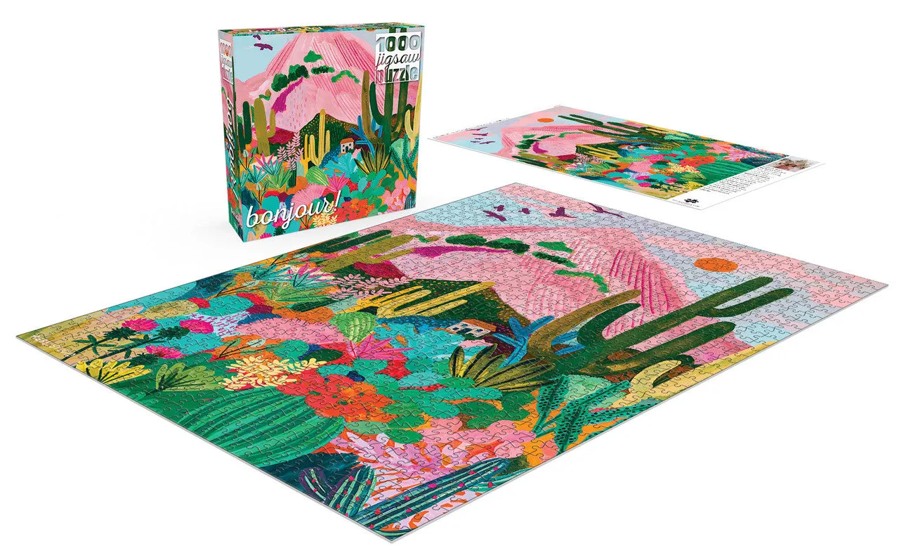 Buffalo Games Bonjour Cactus Mountain puslespil 1000 brikker