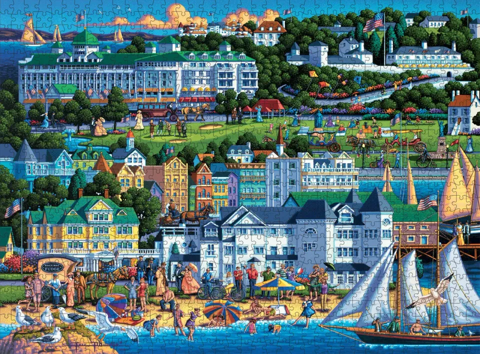 Buffalo Games Eric Dowdle Mackinac Island puslespil 1000 brikker by