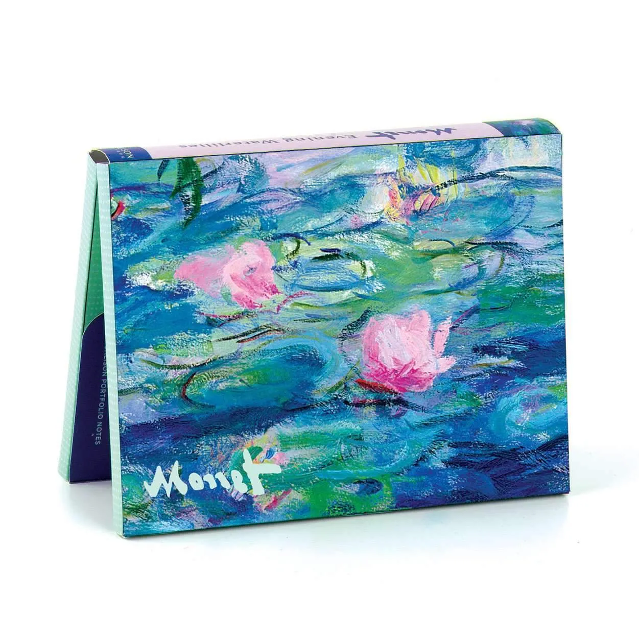Galison Monet Waterlilies kortæske 12 kort kuverter