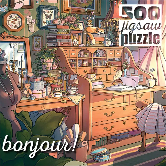Buffalo Games Bonjour Hideaway Hollow puslespil 500 – hygge