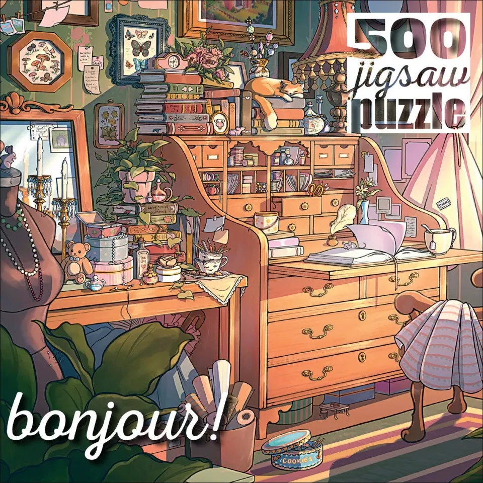 Buffalo Games Bonjour Hideaway Hollow puslespil 500 – hygge