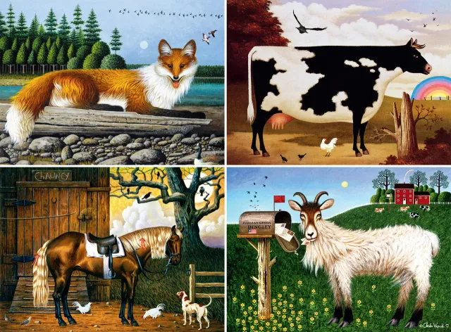 Buffalo Games Charles Wysocki Animal Collage 1000 puslespil