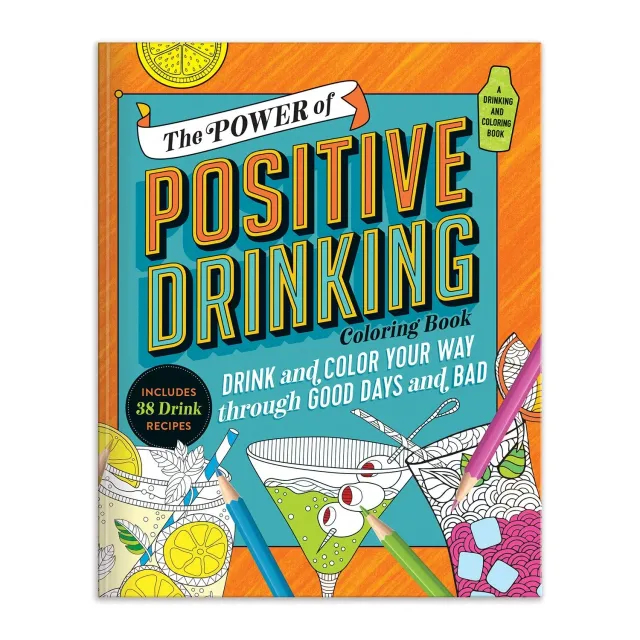 Galison Positive Drinking malebog cocktails 80 sider