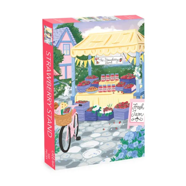 Olleo Strawberry Stand puslespil 500 brikker – jordbærmotiv