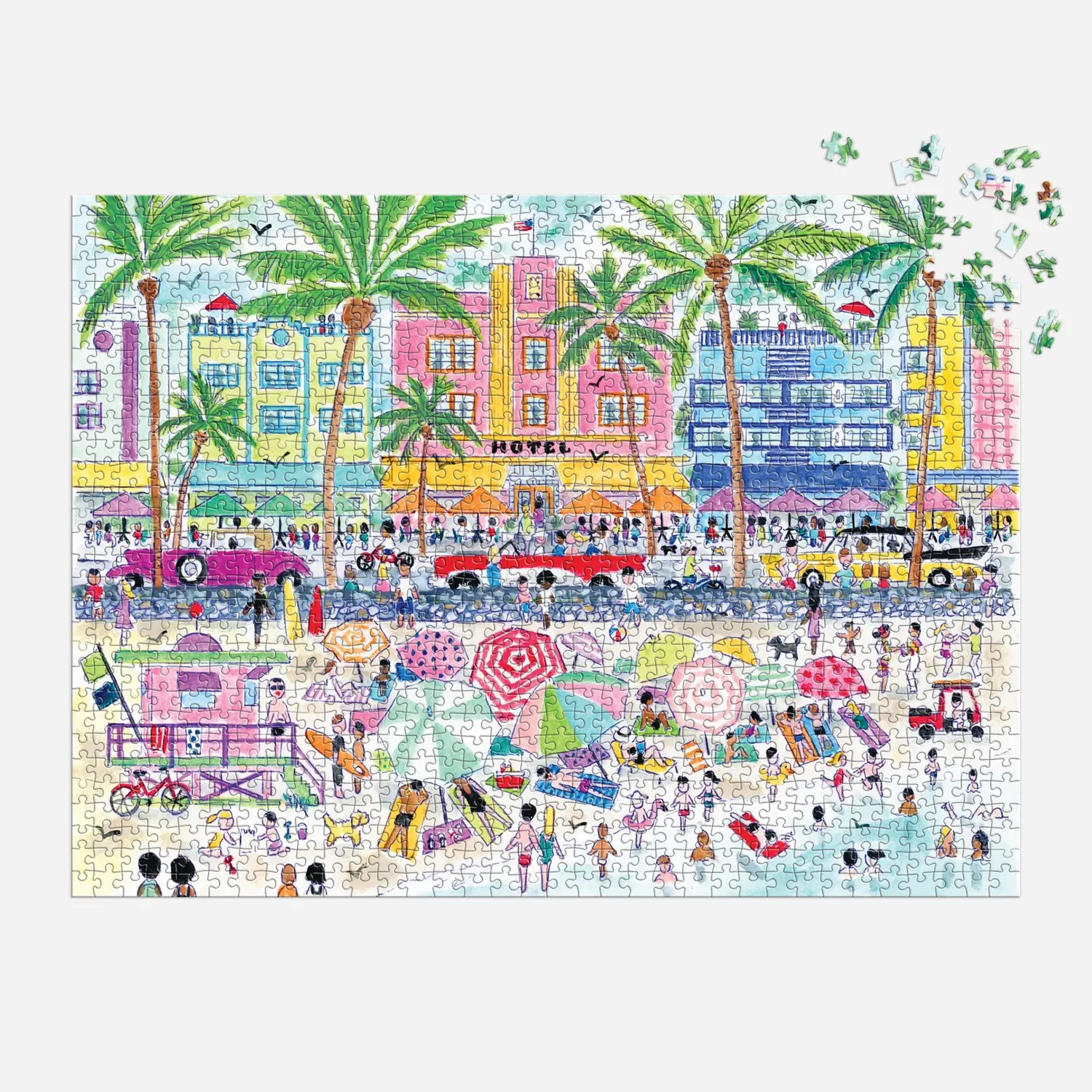 Michael Storrings South Beach Miami puslespil 1000 brikker Art Deco
