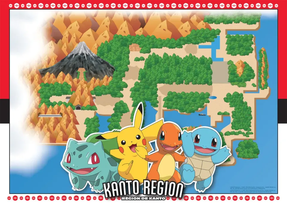 Buffalo Games Pokemon Kanto puslespil 500 brikker kort