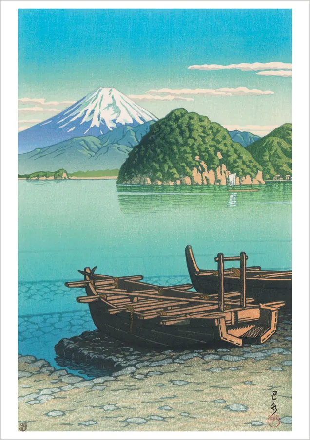 Pomegranate Kawase Hasui kortæske 20 kort landskab