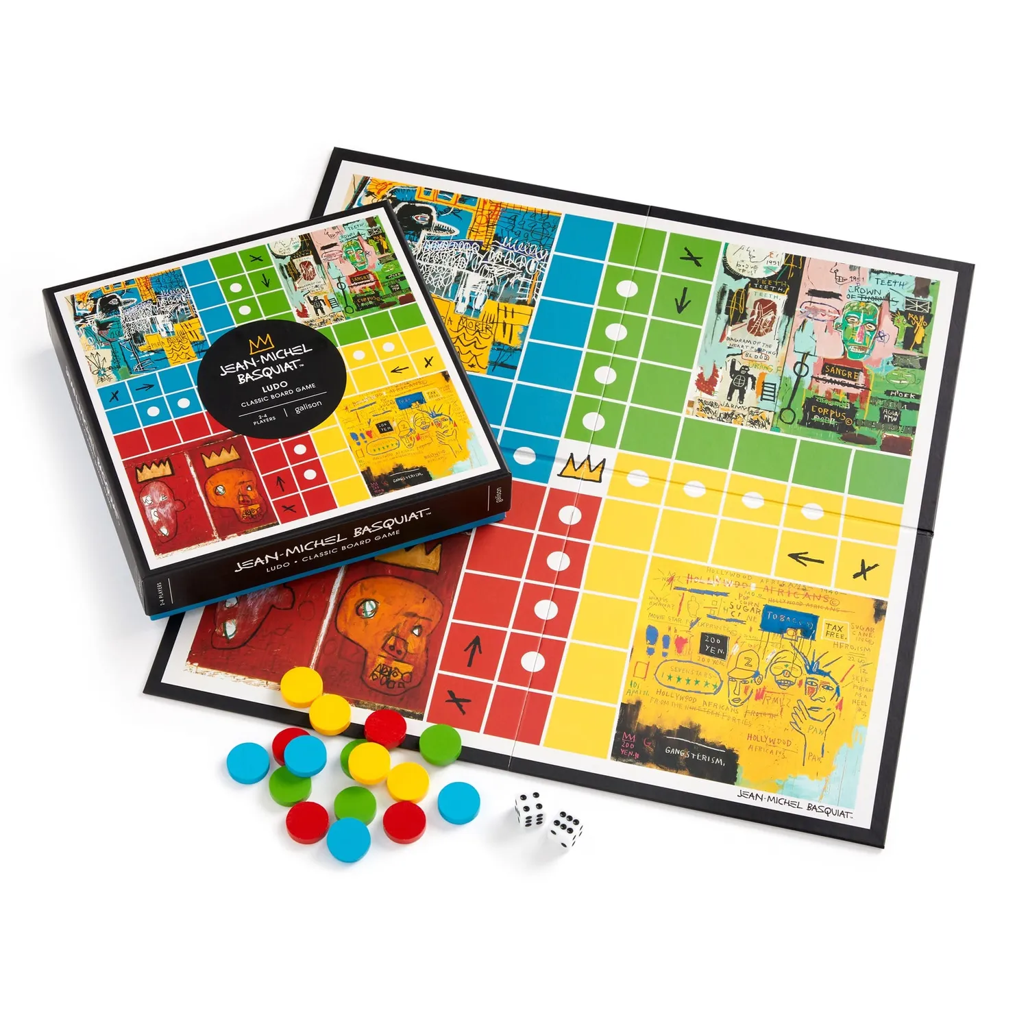 Good Puzzle Co. Basquiat Ludo Classic brætspil træbrikker