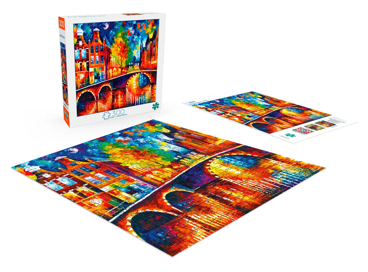 Buffalo Games Amsterdam puslespil 300 store brikker kanal