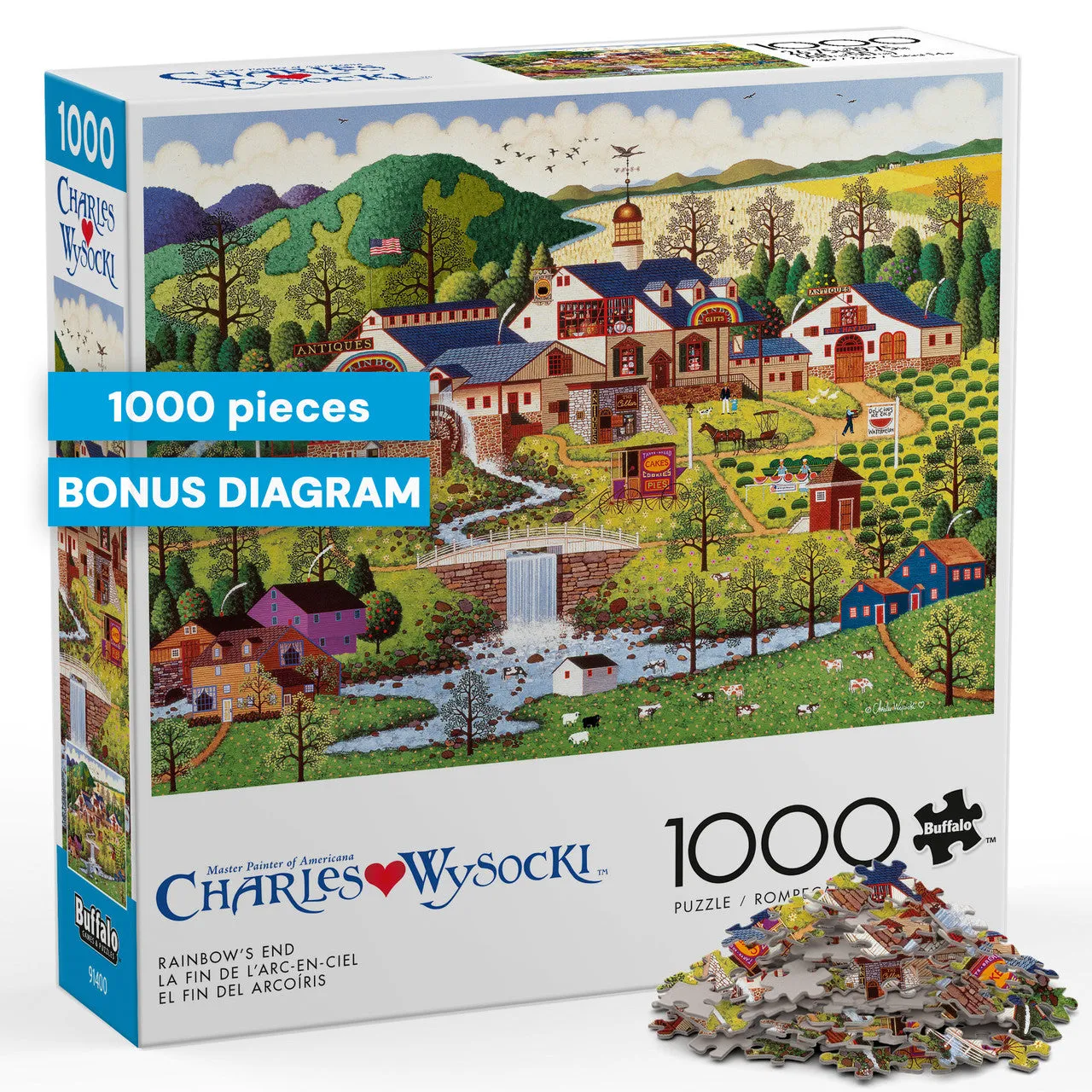 Buffalo Games Wysocki Rainbow's End puslespil 1000 brikker