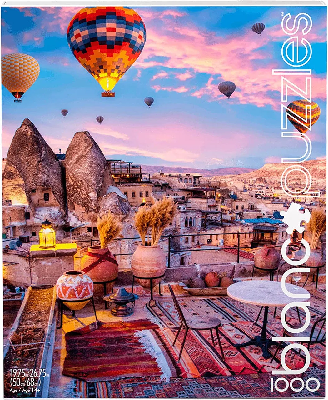 Buffalo Games Blanc Cappadocia puslespil 1000 brikker balloner