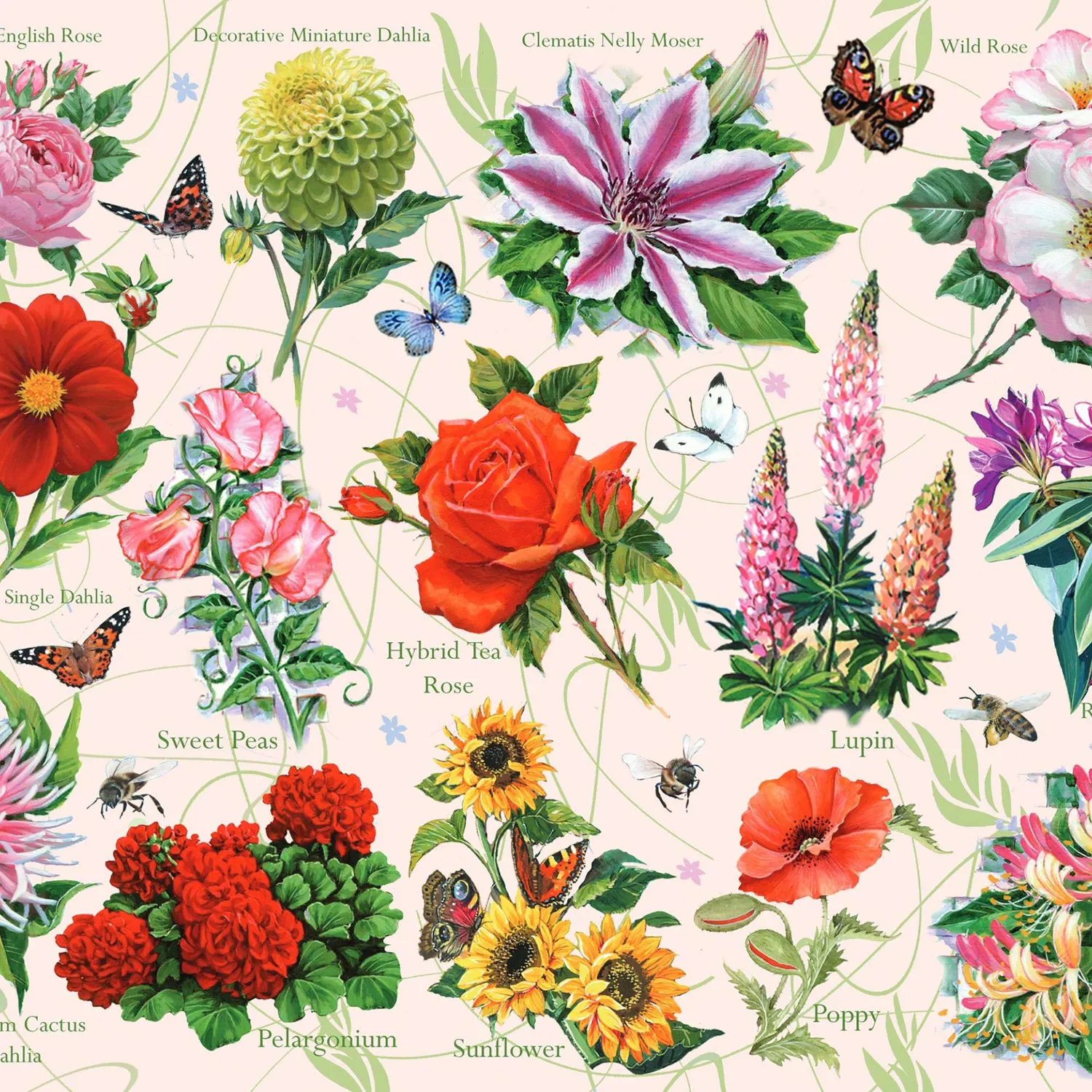 House of Puzzles BIG Full Bloom puslespil 500 brikker blomster