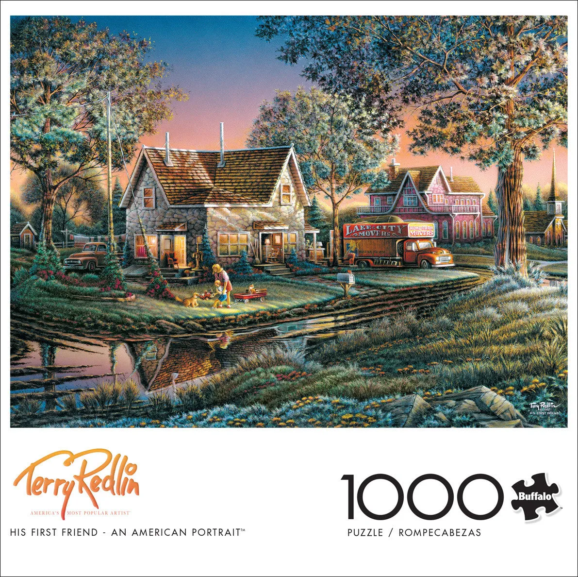 Buffalo Games American Portrait His First Friend puslespil 1000 brikker varmt