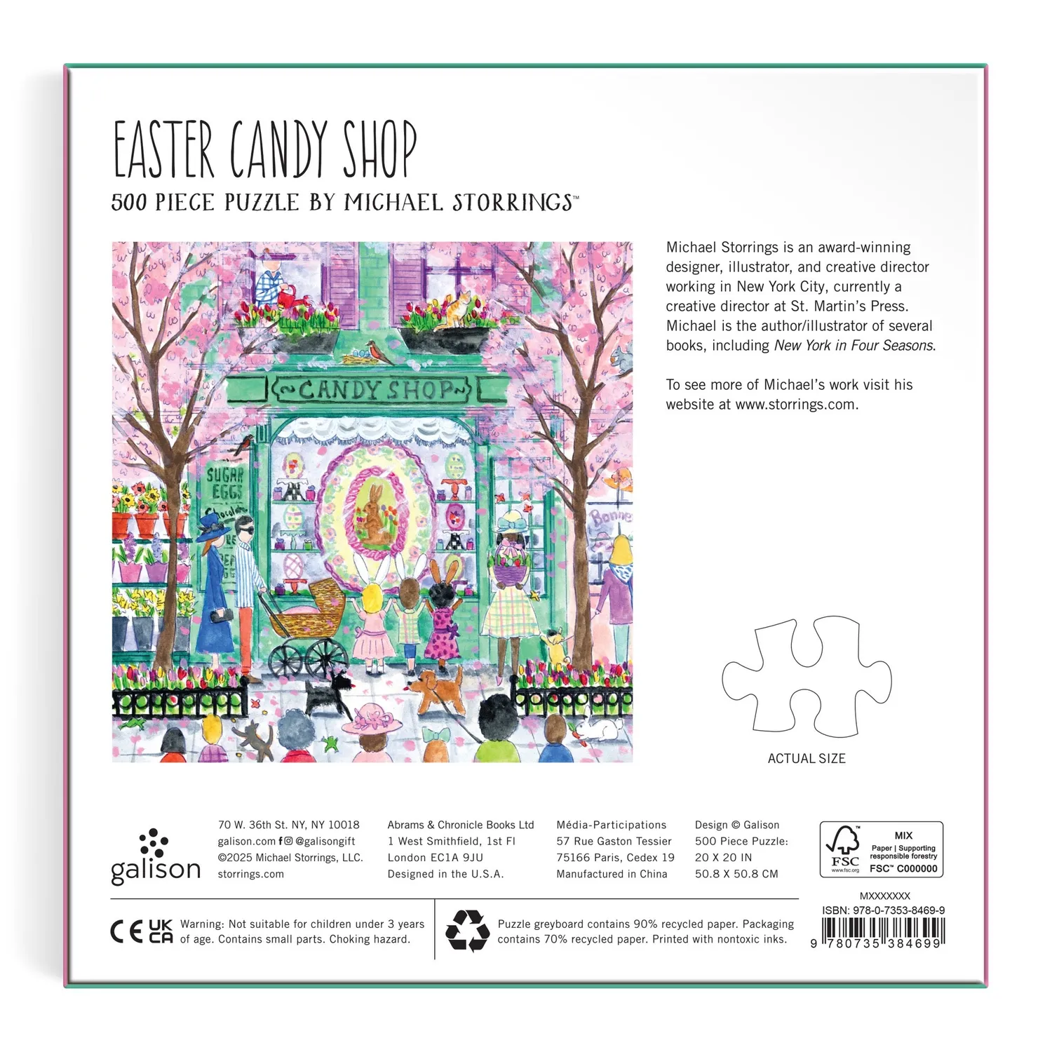 Good Puzzle Co. Michael Storrings Easter Candy Shop puslespil 500