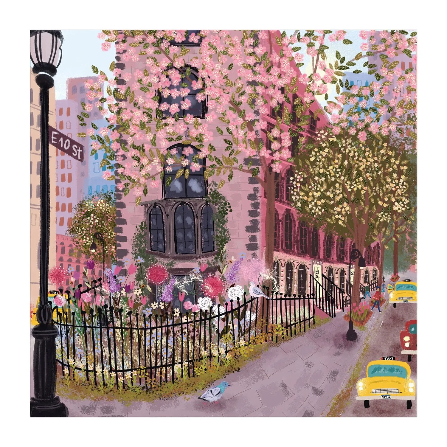 Good Puzzle Co. Laforme Blooming Streets puslespil 500 brikker