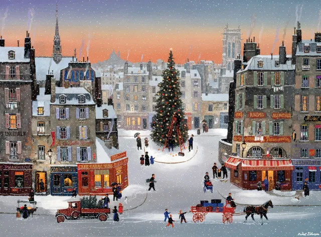 Buffalo Games Michel Delacroix Noël est de Retour puslespil 1000 brikker jul