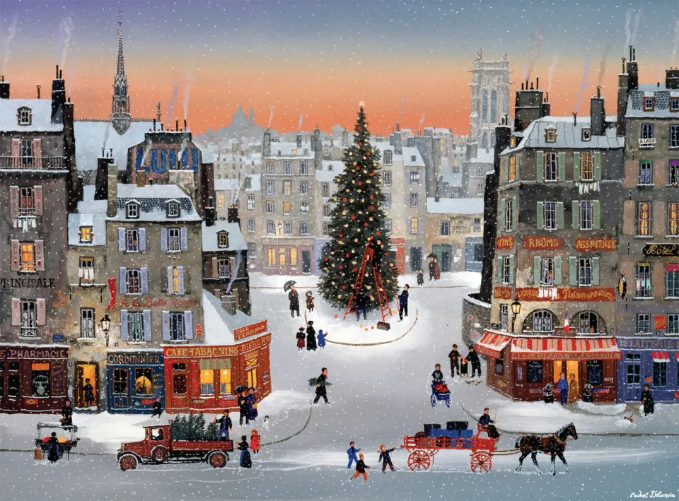 Buffalo Games Michel Delacroix Noël est de Retour puslespil 1000 brikker jul