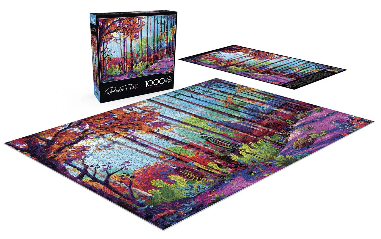 Buffalo Games Woodland puslespil 1000 brikker farverig skov
