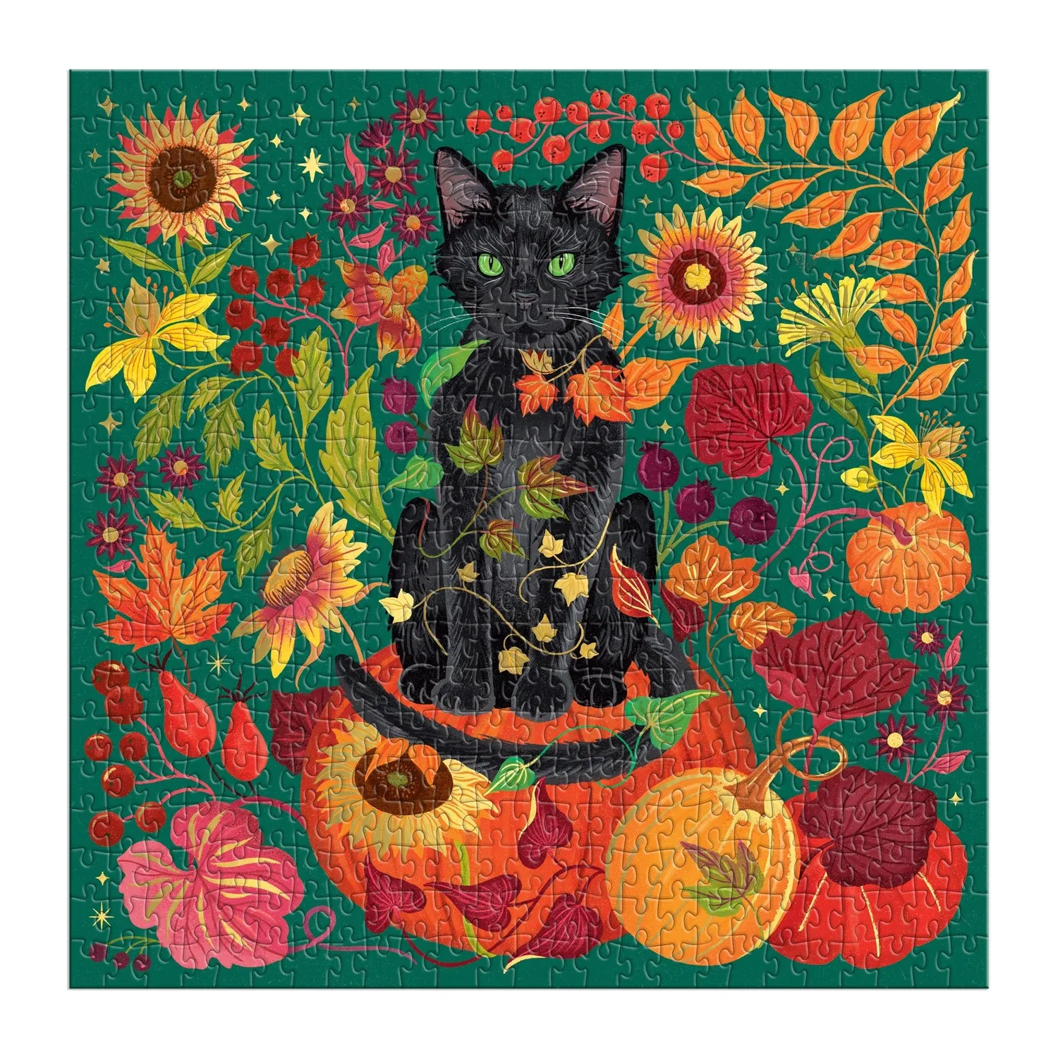 Galison Dawn Cooper Whiskers of Autumn puslespil 500 brikker