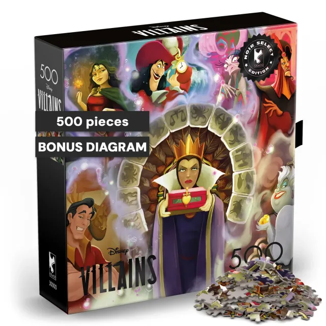 Buffalo Games Noir Select Disney Villains puslespil 500 brikker